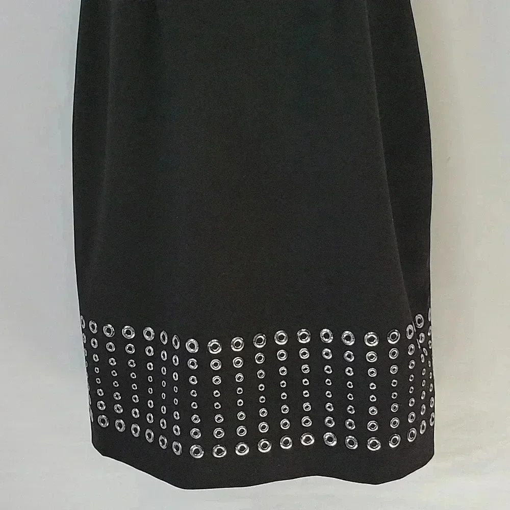 Calvin Klein Sleeveless Sheath Dress w/ Grommet Hem Size 2 - Picture 5 of 14